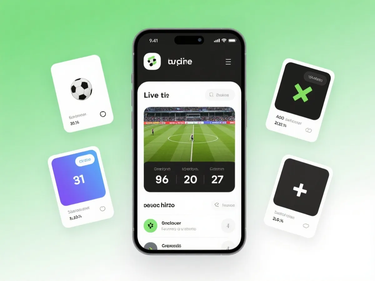 移动端体育产品界面预览